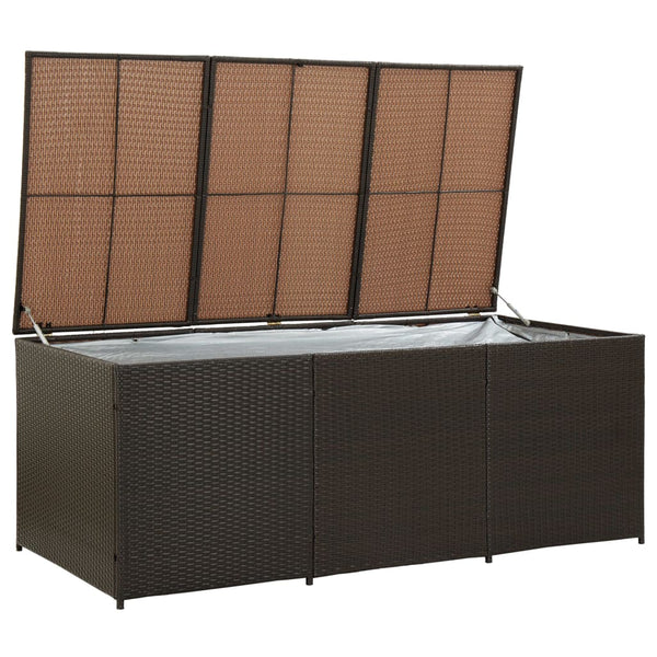 Storage Deck Boxes Garden Storage Box Poly Rattan 180X90x70 Cm