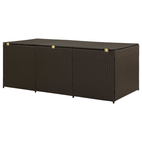 Storage Deck Boxes Garden Storage Box Poly Rattan 180X90x70 Cm