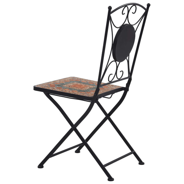 Patio Chairs Mosaic Bistro Chairs 2 Pcs