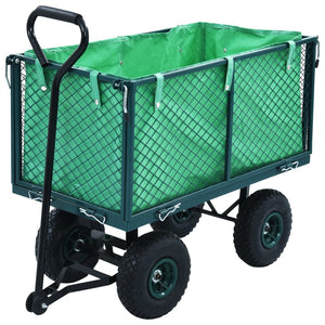 Wheelbarrows Carts Wagons Garden Hand Trolley Green 350 Kg