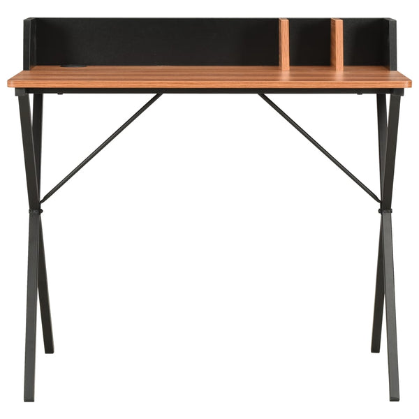 Home Office Desks Desk Black And Brown 80X50x84 Cm