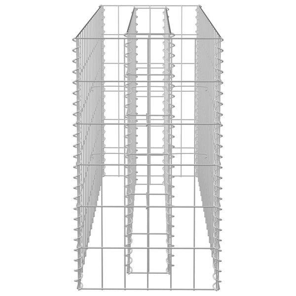 Raised Garden Beds Gabion Raised Bed Galvanised Steel 90X30x60 Cm