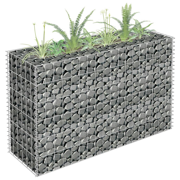 Raised Garden Beds Gabion Raised Bed Galvanised Steel 90X30x60 Cm