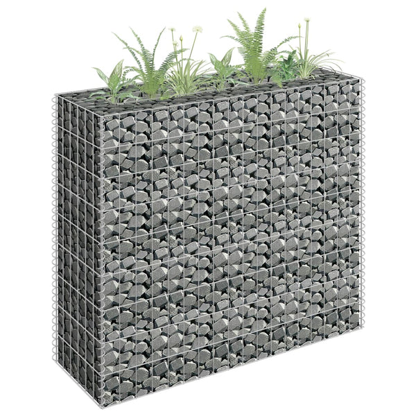 Raised Garden Beds Gabion Raised Bed Galvanised Steel 90X30x90 Cm