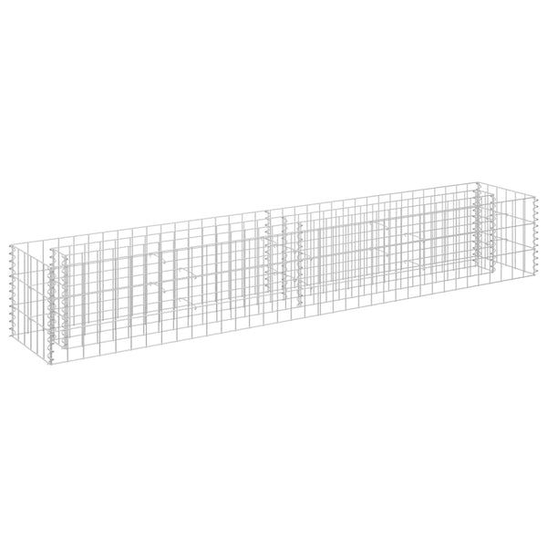 Raised Garden Beds Gabion Raised Bed Galvanised Steel 180X30x30 Cm