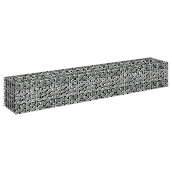 Gabion Raised Bed Galvanised Steel 180X30x30 Cm