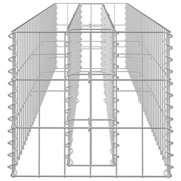 Raised Garden Beds Gabion Raised Bed Galvanised Steel 180X30x30 Cm