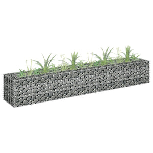 Gabion Raised Bed Galvanised Steel 180X30x30 Cm