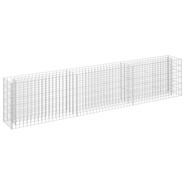 Raised Garden Beds Gabion Raised Bed Galvanised Steel 270X30x60 Cm