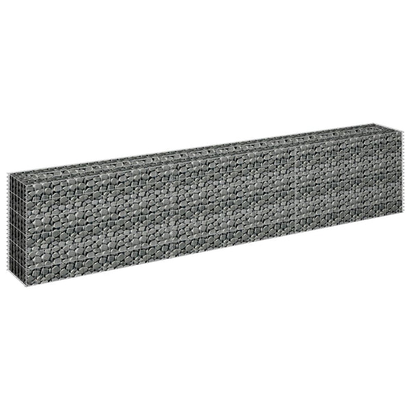 Raised Garden Beds Gabion Raised Bed Galvanised Steel 270X30x60 Cm