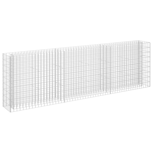 Raised Garden Beds Gabion Raised Bed Galvanised Steel 270X30x90 Cm