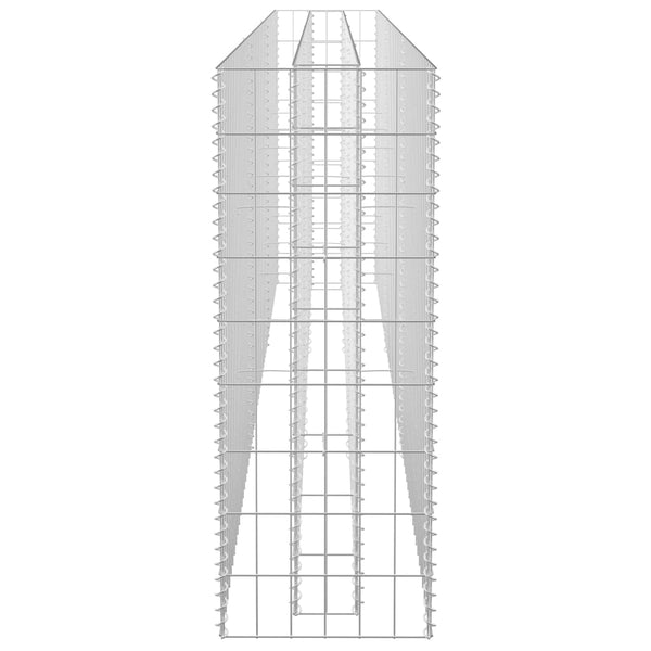 Raised Garden Beds Gabion Raised Bed Galvanised Steel 270X30x90 Cm
