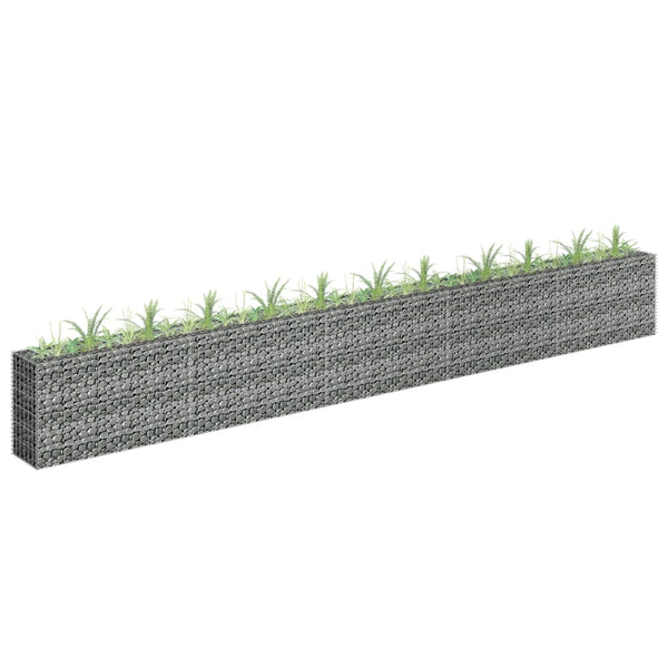 Raised Garden Beds Gabion Raised Bed Galvanised Steel 450X30x60 Cm