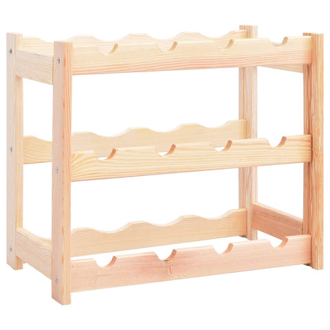 Racks Wine Rack For 12 Bottles Solid Wood Pine