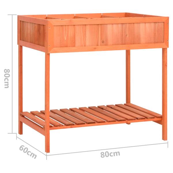 Planters & Vases Herb Planter 80X60x80 Cm Solid Firwood