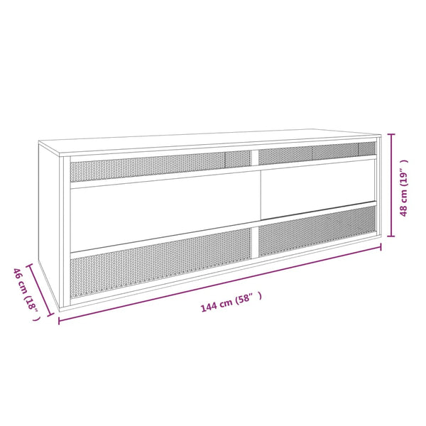 Small Animal Cages & Hutches Terrarium Engineered Wood 144X46x48 Cm