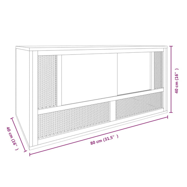 Reptiles Terrarium Engineered Wood 80X40x40 Cm