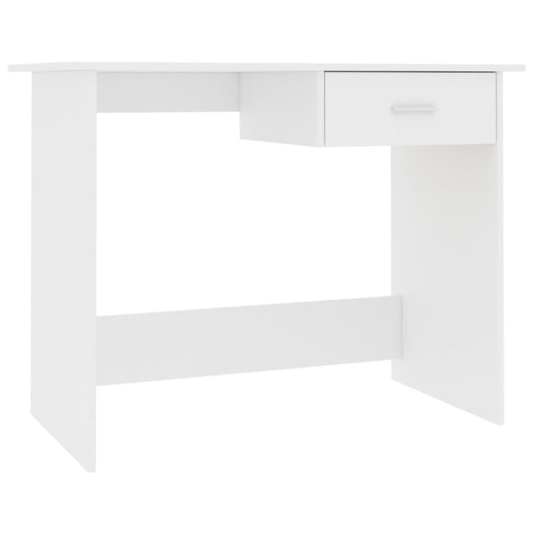 Home Office Desks Desk White 100X50x76 Cm Engineered Wood