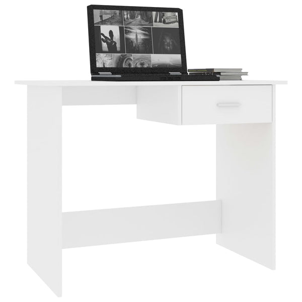 Home Office Desks Desk White 100X50x76 Cm Engineered Wood