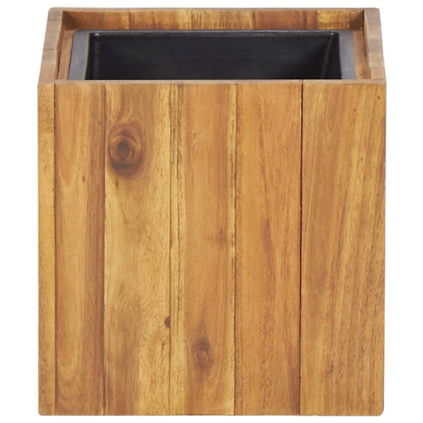 Garden Raised Bed Pot 24.5X24.5X25 Cm Solid Acacia Wood