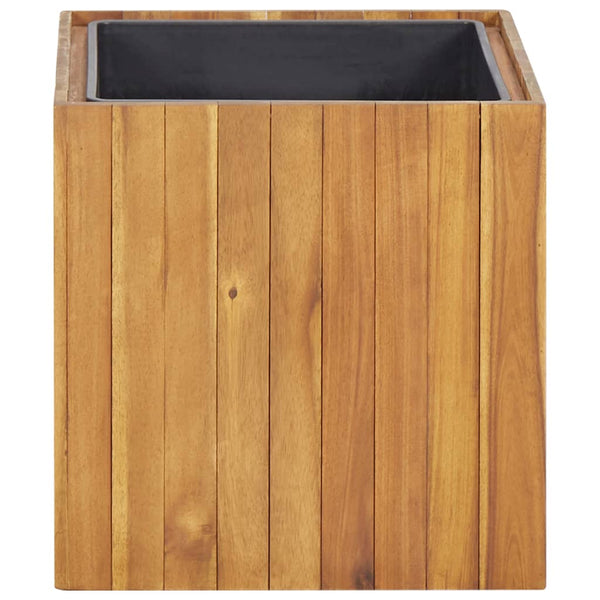 Garden Raised Bed Pot 43.5X43.5X44 Cm Solid Acacia Wood