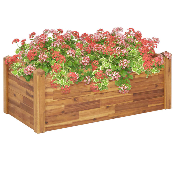 Raised Garden Beds Garden Raised Bed 110X60x44 Cm Solid Acacia Wood