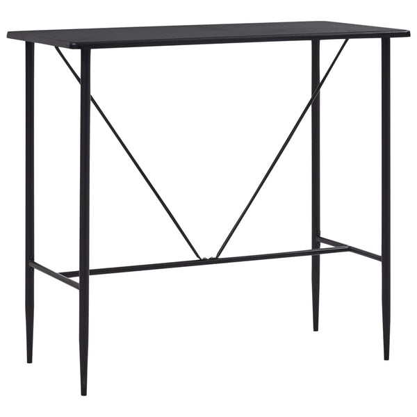 Bar Tables Bar Table Black 120X60x110 Cm Mdf