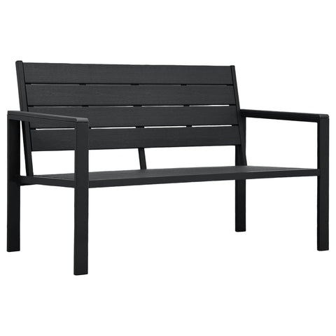 Garden Bench 120 Cm Hdpe Wood Look