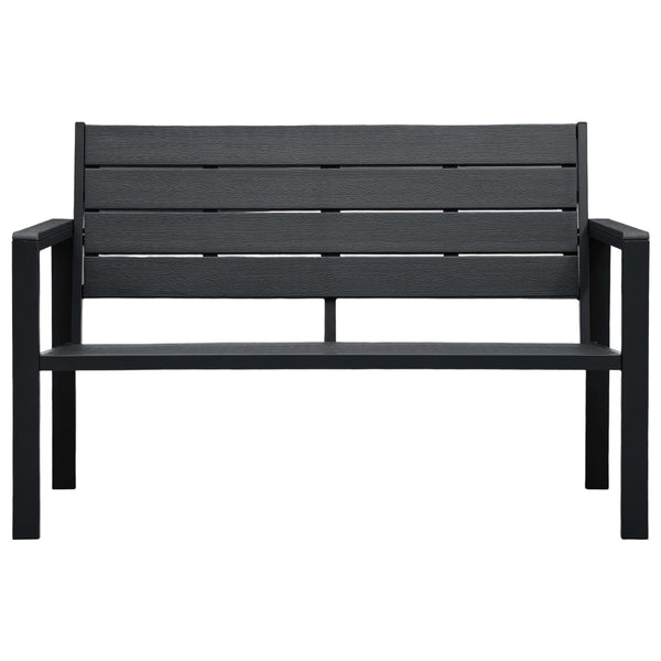 Patio Benches Garden Bench 120 Cm Hdpe Wood Look