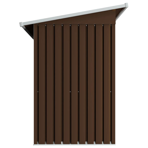 Sheds Summerhouses Carports Garden Storage Shed Brown 194X121x181 Cm Steel