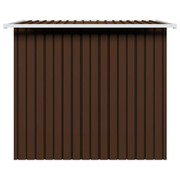 Sheds Summerhouses Carports Garden Storage Shed Brown 194X121x181 Cm Steel