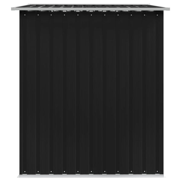 Garden Storage Shed Anthracite Steel 257X205x178 Cm