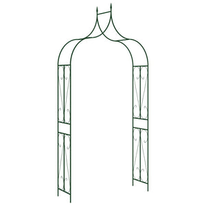 Garden Arches Garden Arch Dark Green 120X38x258 Cm Iron