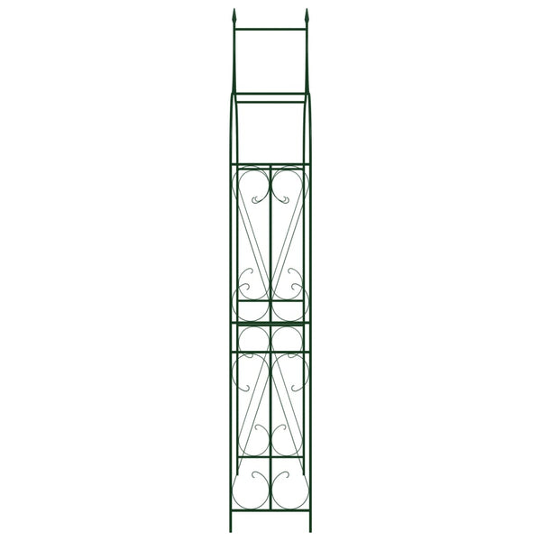 Garden Arches Garden Arch Dark Green 120X38x258 Cm Iron