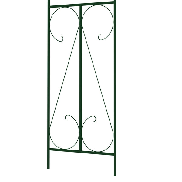 Garden Arches Garden Arch Dark Green 120X38x258 Cm Iron