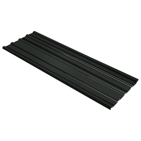 Roof Sheets & Panels Roof Panels 12 Pcs Galvanised Steel Anthracite