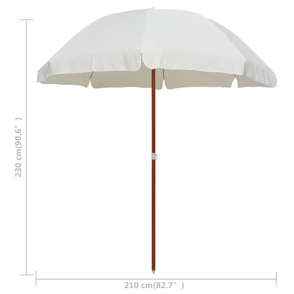 Patio Umbrellas Parasol With Steel Pole 240 Cm