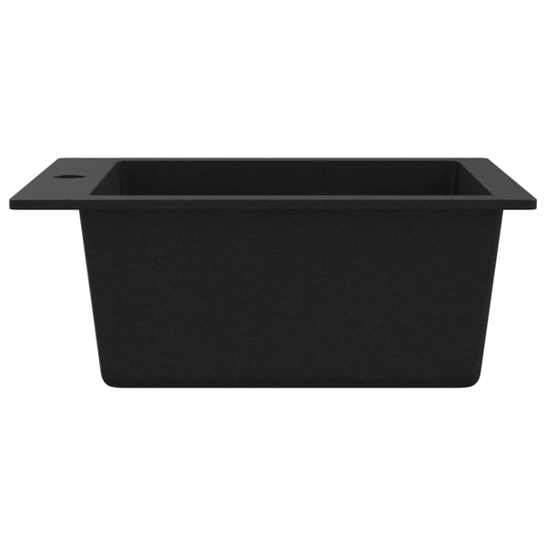 Kitchen Sinks Overmount Kitchen Sink Single Basin Granite Black