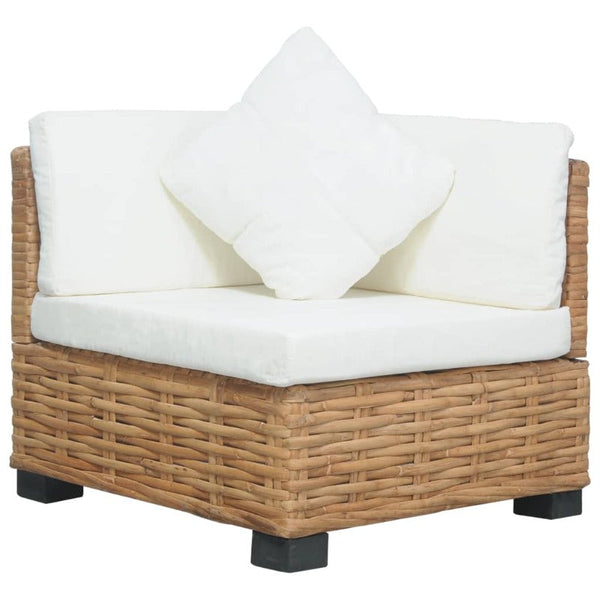 Sofas, Armchairs & Couches Corner Sofa With Cushions Natural Rattan