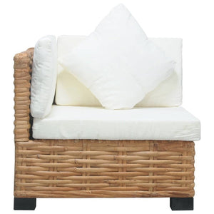 Sofas, Armchairs & Couches Corner Sofa With Cushions Natural Rattan