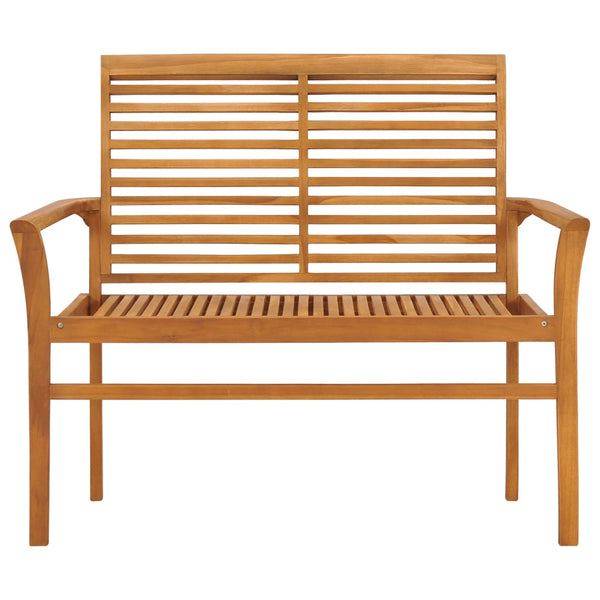 Garden Bench 112 Cm Solid Teak Wood