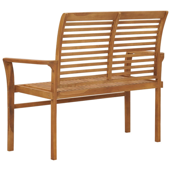 Patio Benches Garden Bench 112 Cm Solid Teak Wood