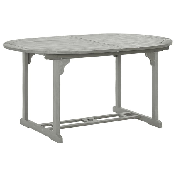 Patio & Garden Tables Garden Table Grey 200X100x75 Cm Solid Acacia Wood