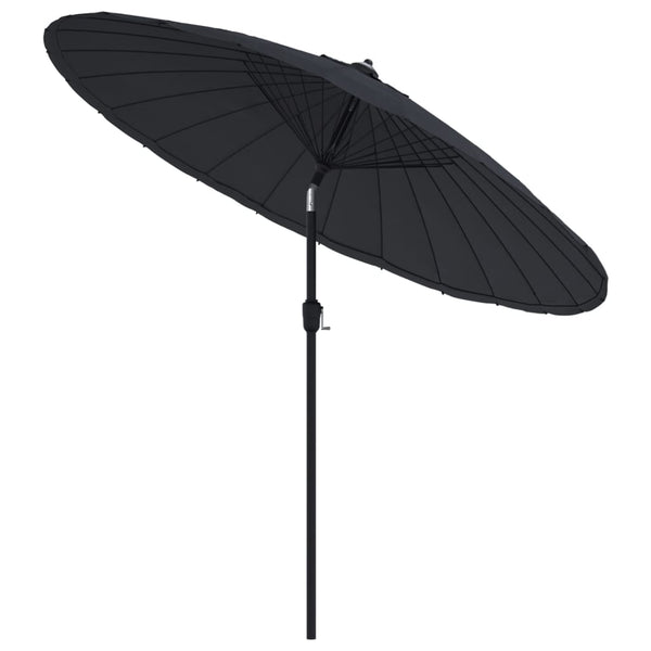 Patio Umbrellas Outdoor Parasol With Aluminium Pole 270 Cm Black