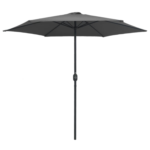 Patio Umbrellas Outdoor Parasol With Aluminium Pole 270X246 Cm Anthracite