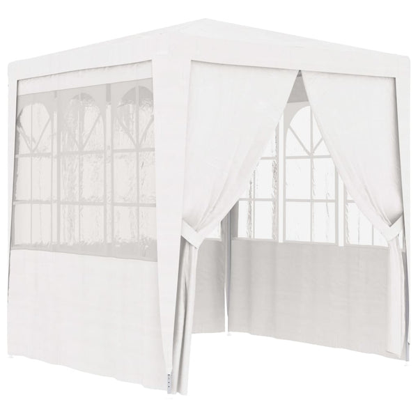 Marquees Professional Party Tent With Side Walls 2X2 M White 90 G/M