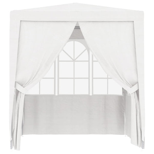 Marquees Professional Party Tent With Side Walls 2X2 M White 90 G/M