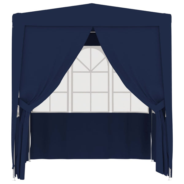 Marquees Professional Party Tent With Side Walls 2X2 M Blue 90 G/M