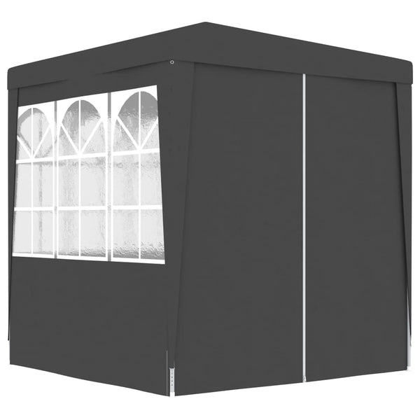 Marquees Professional Party Tent With Side Walls 2X2 M Anthracite 90 G/M