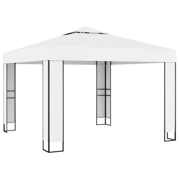 Gazebos & Pergolas Gazebo With Double Roof 3X3 M White